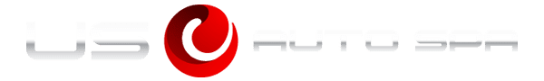 A red and white logo for alx